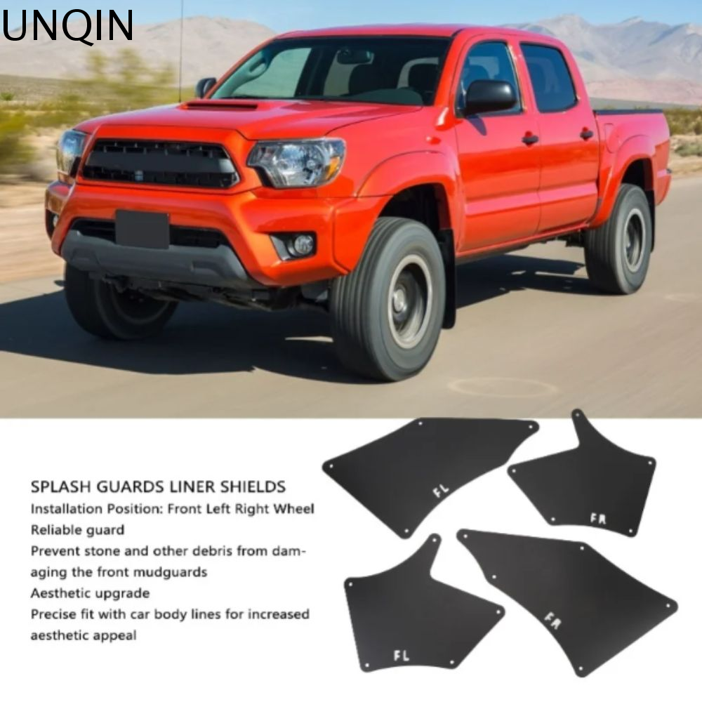 UNQIN trước Bảo vệ chống bắn nước Khoang động cơ Lớp lót chắn bùn Bùn chắn Phụ kiện Đen Bạt chắn bùn Phụ kiện ô tô