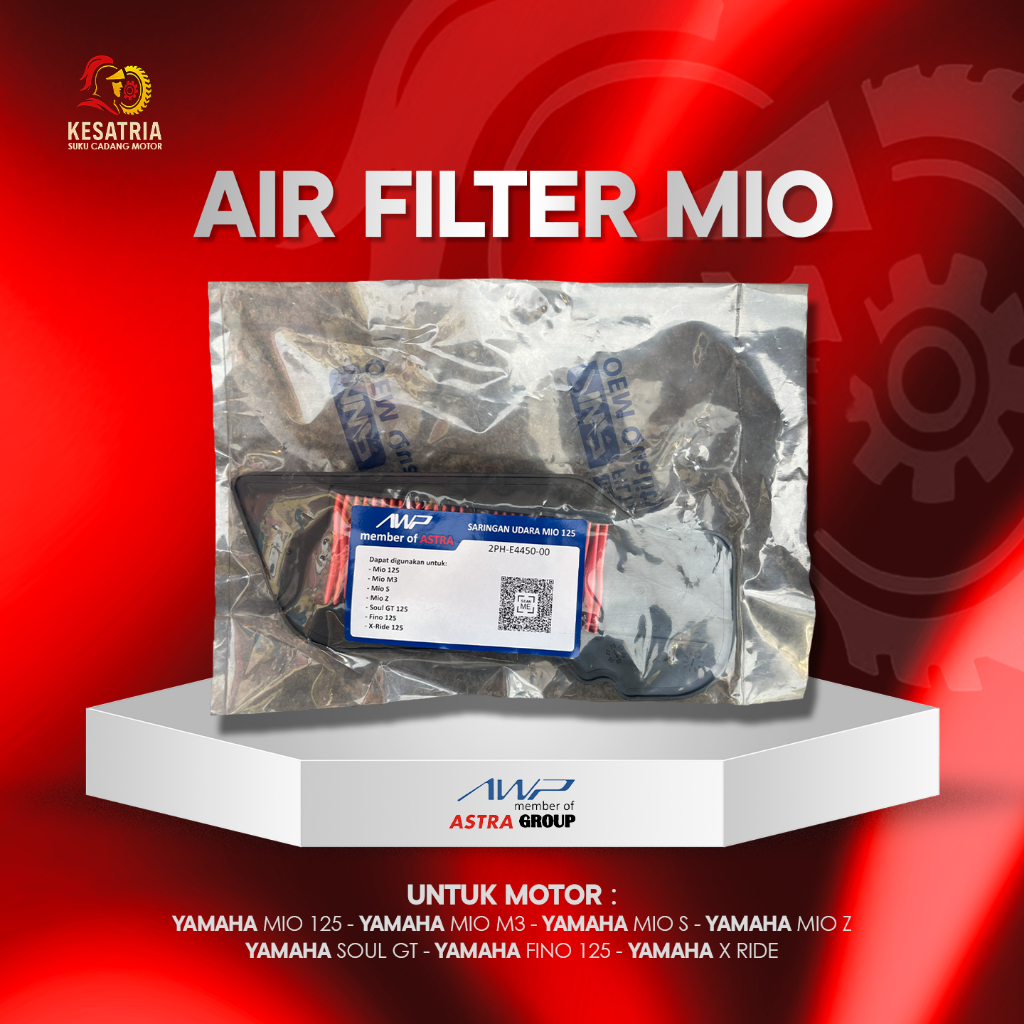 Air filter Mio 125/M3/Mio S/Mio Z/Mio soul GT 125/Fino 125/x-ride 125 Harga 36,000 rupiah*Gratis Ongkir