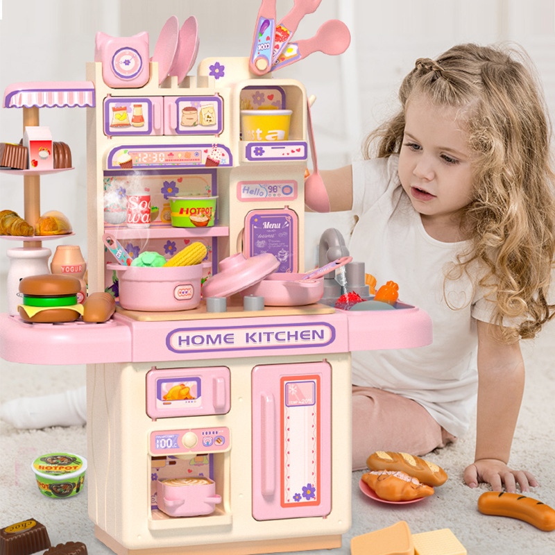 36Cm Children Play Simulation House Kitchen Toy Set Puzzle Interaction Love Hands-On Training Baby Mini Girl Cooking Boy Gifts