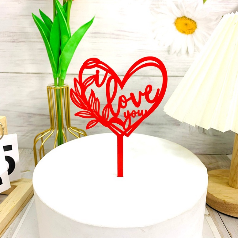 №AGAIN№ Birthday Accessories 【FREESHIP️】 10 Meka Valentine Cake Decorations, Valentine's Day February 14 ราคา 395 บาท*ส่งฟรี