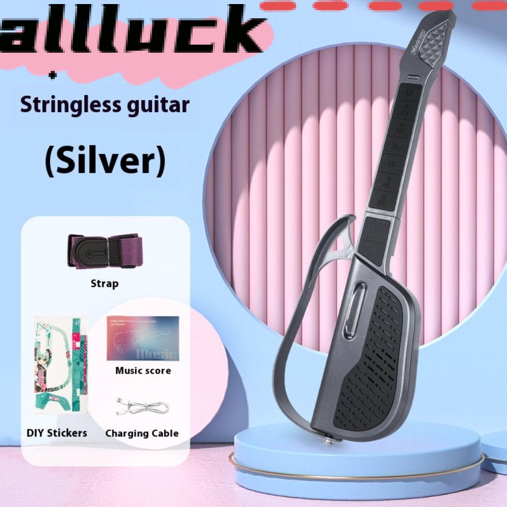 ALLLUCK แบบพกพา กีตาร์ไฟฟ้าแบบพับได้ไม่มีสาย ง่าย พร้อม Auto Chord กีตาร์สำหรับผู้เริ่มต้นแบบไม่มีสาย ร้อน ของเล่นเครื่องดนตรี นักเรียนเด็ก ราคา 715 บาท*ส่งฟรี