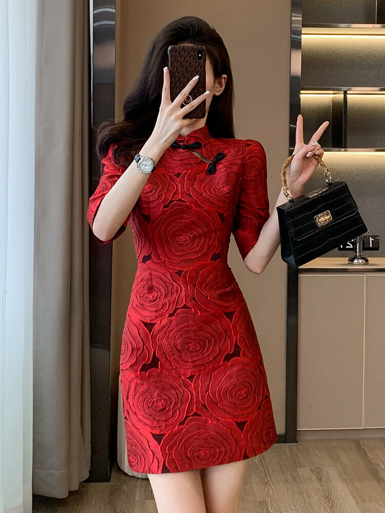 Buy Chinese New Year Red Dress Online at a Better Price | Lazada Malaysia