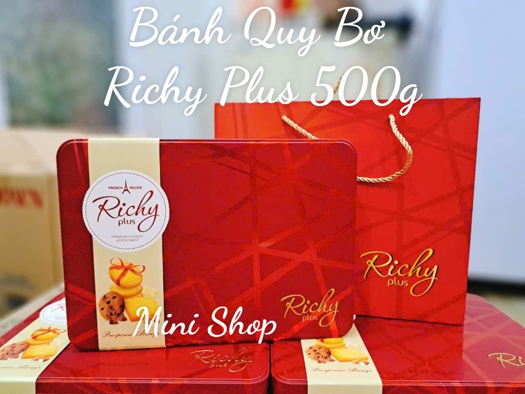 Bánh Quy Bơ Richy Plus 500g ( Đỏ ) Lý Trinh 15