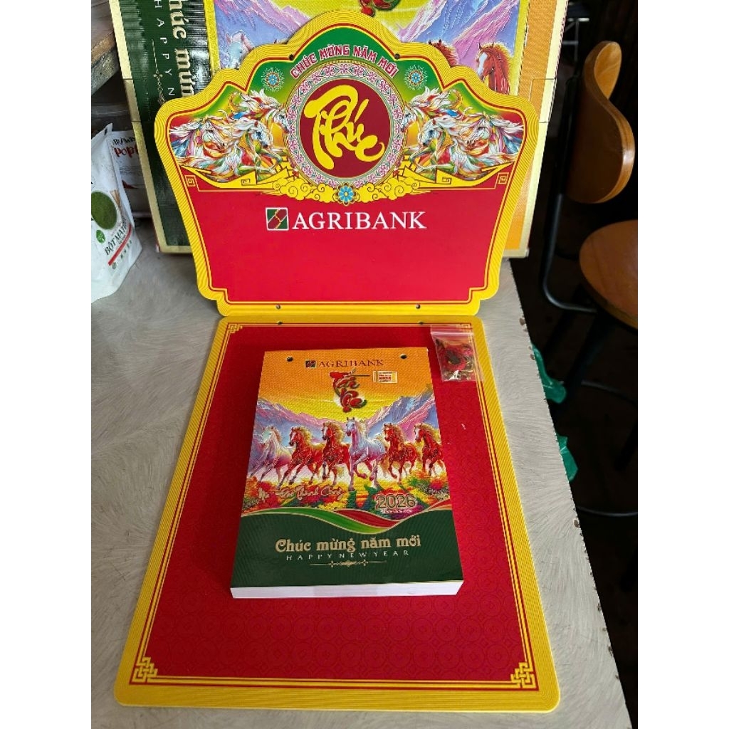 Lịch ngân hàng Agribank siêu đại 2026 bloc 20x3015x21