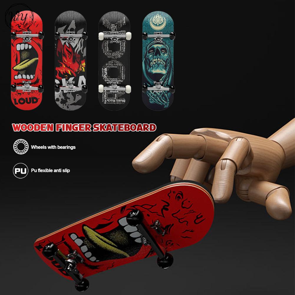 WY Wooden Fingerboard Fingerboard Set Finger Scooter Finger Skate Board