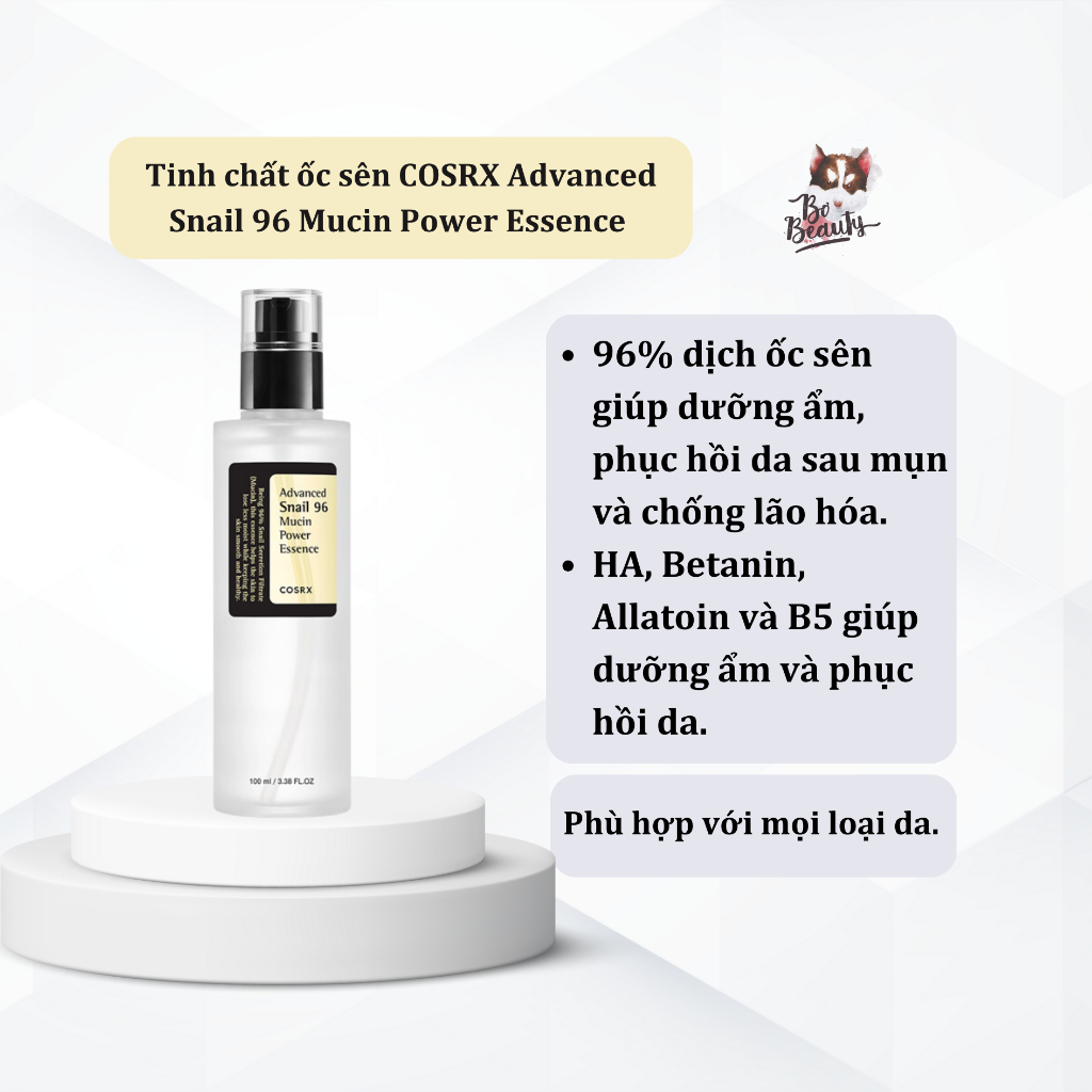 Tinh chất ốc sên cosrx advanced snail 96 mucin power essence 100ml
