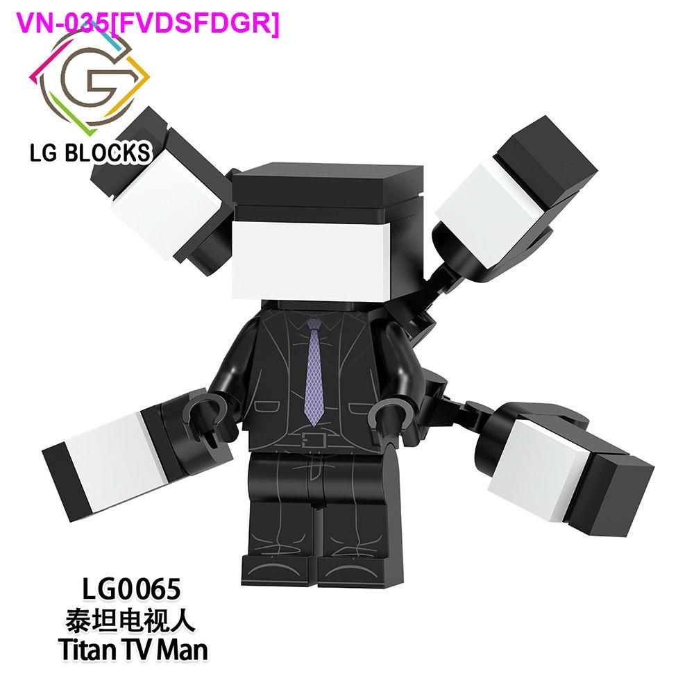 ﺴ Compatible with LEGO Toilet Man Super Titan TV Man Speaker Man Surveillance Man Assembled Building Block Toy LG1009