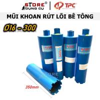 350mm Mũi khoan rút lõi bê tông TPC Ø16 - Ø168 Mũi khoan ống TP dài 350mm Mũi khoan rút lõi khoét lỗ xuyên tường cao cấp TPC dài 350mm