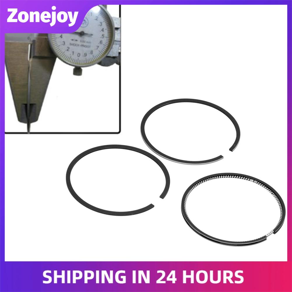 Zonejoy Mini Tiller Piston Ring Động cơ Piston Ring Iron 3 CÁI để nâng cấp để thay thế