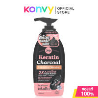Joji Secret Young Keratin Charcoal Detoxifying Shampoo 400ml แชมพูเคราติน ผสมชาร์โคล โจจิ ซีเคร็ท ยัง ช่วยฟื้นฟูผมเสีย