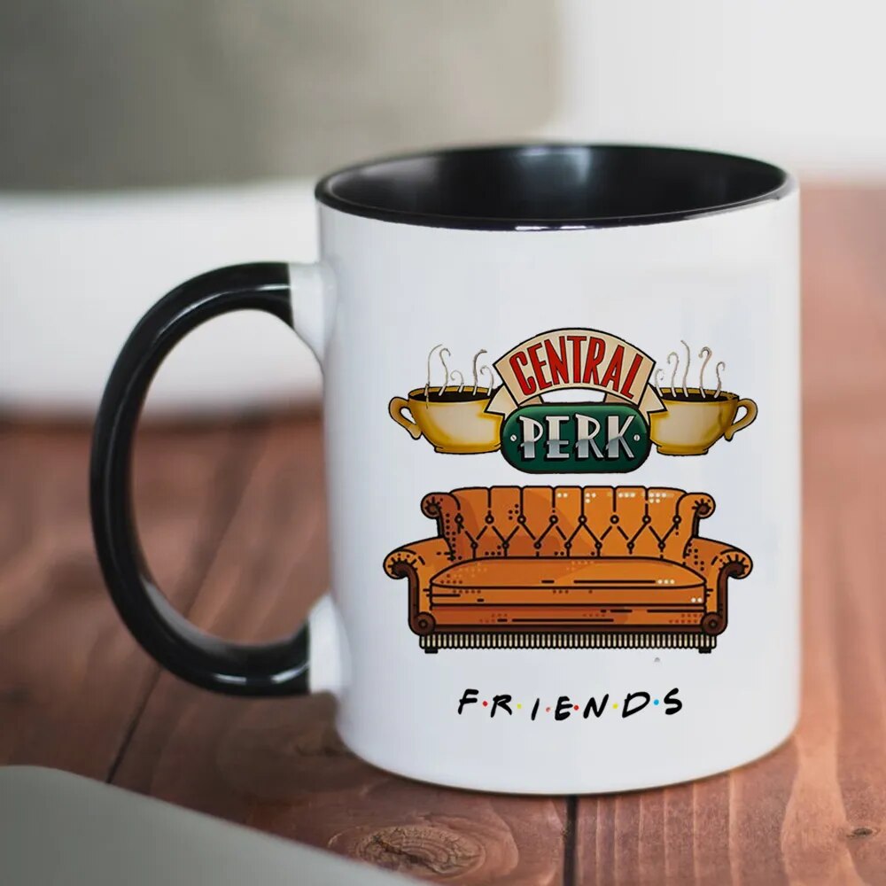 New Friends Tv Show Central Perk Big Mug 330 - 650ml Coffee Tea Ceramic Cup  Friends Cappuccino