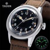 Retro Military Watch by THORN - Titanium, Automatic, Waterproof