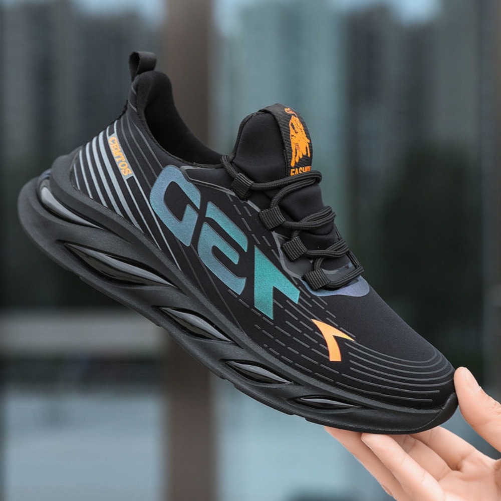 ANGRU4598 Chống trượt Giày sneaker nam thường ngày Chống mài mòn Thoáng khí Giày chạy bộ  Thắt Dây Giày lưới ngoài trời Dành cho Xuân Thu - 2