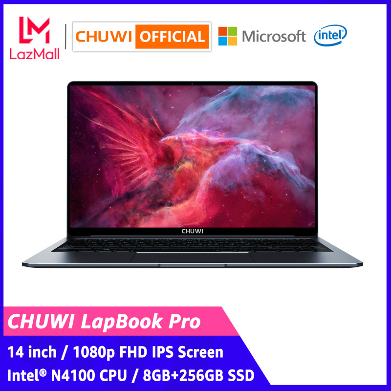 【CHUWI OFFICIAL】LapBook Pro Laptop / 14 Inch 1920*1080 / Intel® N4100 CPU / Genuine Windows 10 / Backlit Keyboard / 8GB+256GB SSD / Dual Band WiFi / 1 Year Warranty Thin Notebook Computer PC