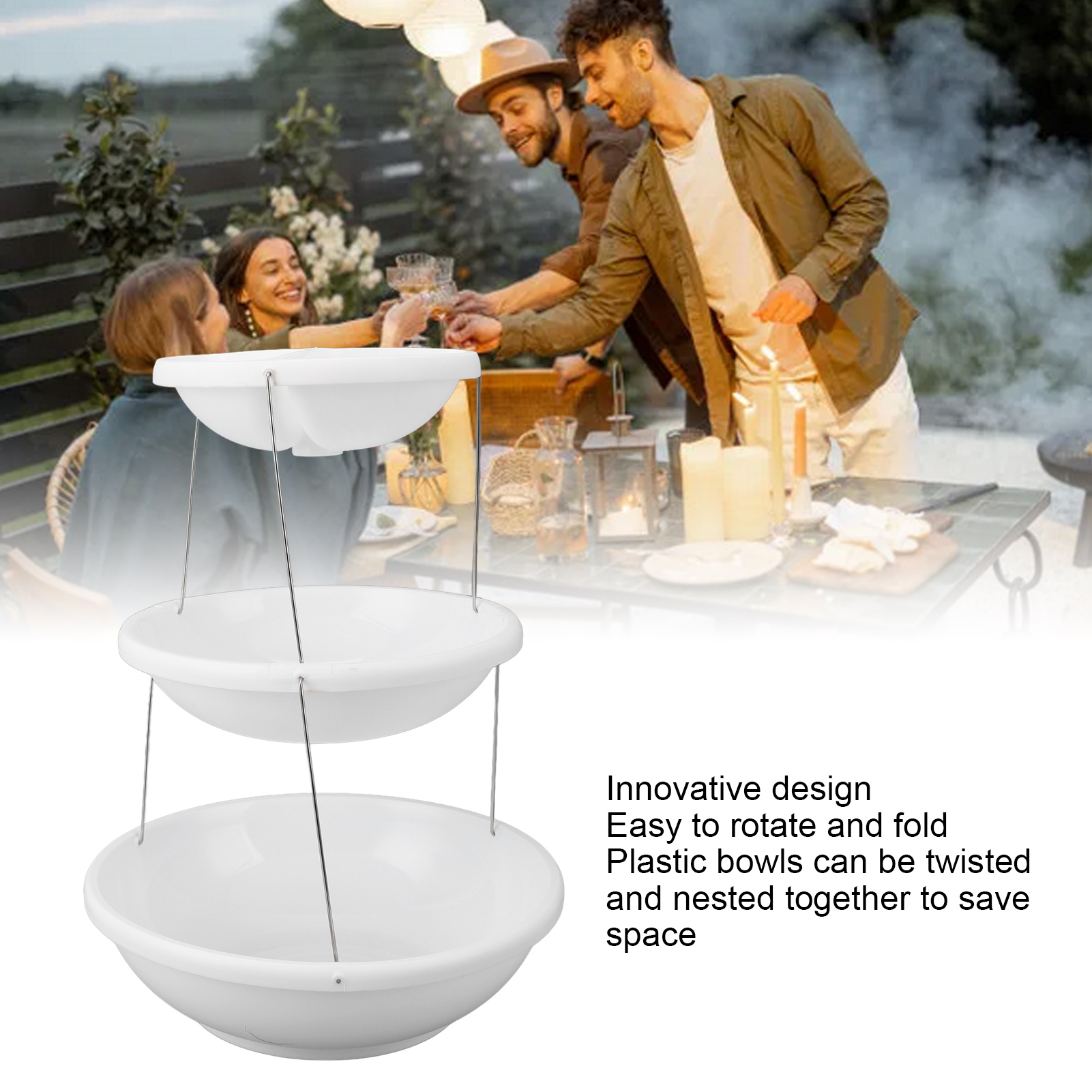 Khay bánh đứng đa năng 3 Tier khay tráng miệng Rack cho đám cưới