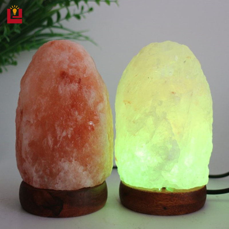 YONUO Salt Lamp Himalayan Crystal Salt Lamp Colorful Color Change USB