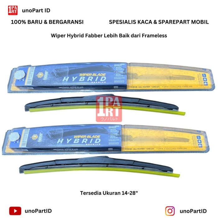 KARET WIPER FABBER HYBRID TOYOTA DAIHATSU RAIZE ROCKY / ALL NEW GRAND GREAT NEW AVANZA XENIA GEN2 GEN3 VELOZ 2011-2021 / AGYA AYLA / KARIMUN WAGON R 21" 15" -nanas shop9 Giá 180,000 Đồng*Miễn phí vận chuyển