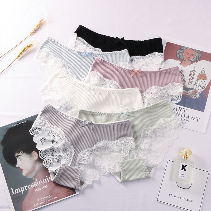 open crotch with lace perspective, seductive charm, hollowed out one size fits all triangle women's underwear lofhsd Shop