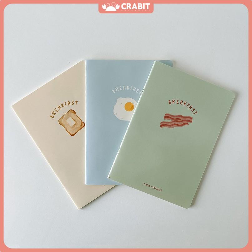 Vở kẻ ngang 80 trang Crabit tập học sinh viết ghi chép - Breakfast Collection