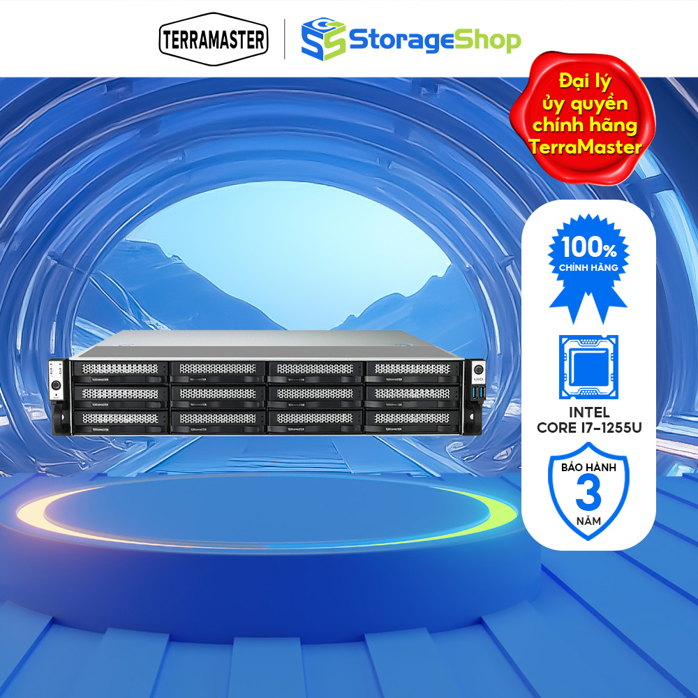 Thiết bị lưu trữ mạng NAS TerraMaster U12-500 PLUS 12-BAY - MKL Quoc Te
