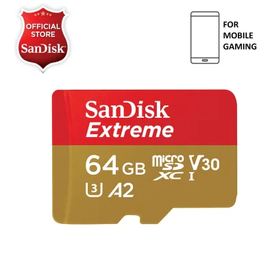 SanDisk Extreme A2 64GB/128GB/256GB Mobile Gaming microSD / microSDXC UHS-I U3 V30 (Up to 160MB/s Read) Memory Card SDSQXA2 / SDSQXA1
