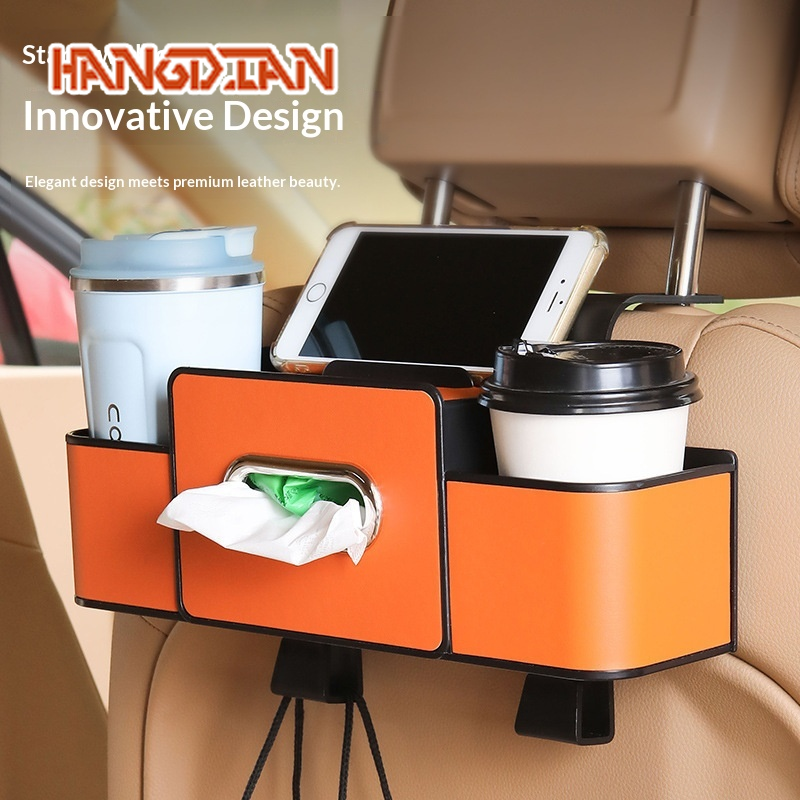 HANGDIAN Multifunctional Car Backseat Storage Organizer with Cup Holder and Hanging Design for Easy Access ราคา 118 บาท*ส่งฟรี
