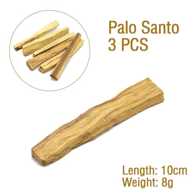 秘鲁圣木 秘魯聖木 清除负能量 聖木条 香木 10cm Palo Santo Wood Stick Meditation & Spiritual Purification Smudge Stick Incense Stick Holder