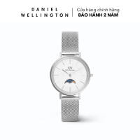 Đồng hồ mặt trăng Nữ Daniel Wellington dây lưới - DW00100772 Petite Lune Sterling Mặt Bạc 32mm