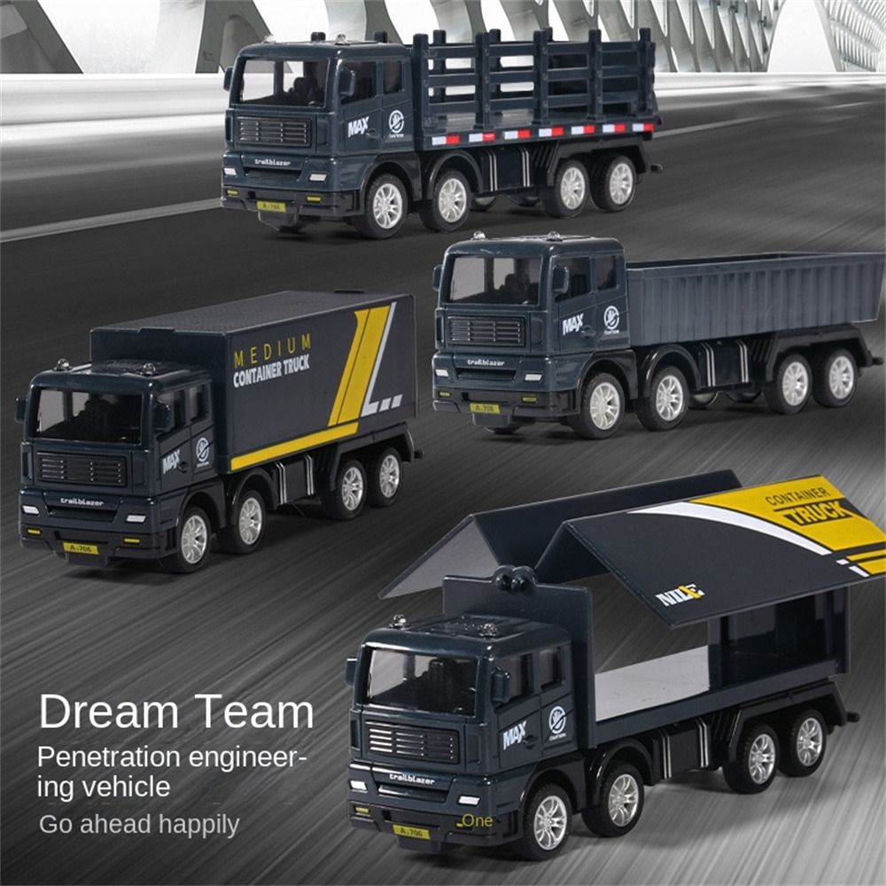 TANFU Mô phỏng Đồ chơi mô phỏng xe tải Thùng chứa xe tải Máy vận chuyển Đồ
