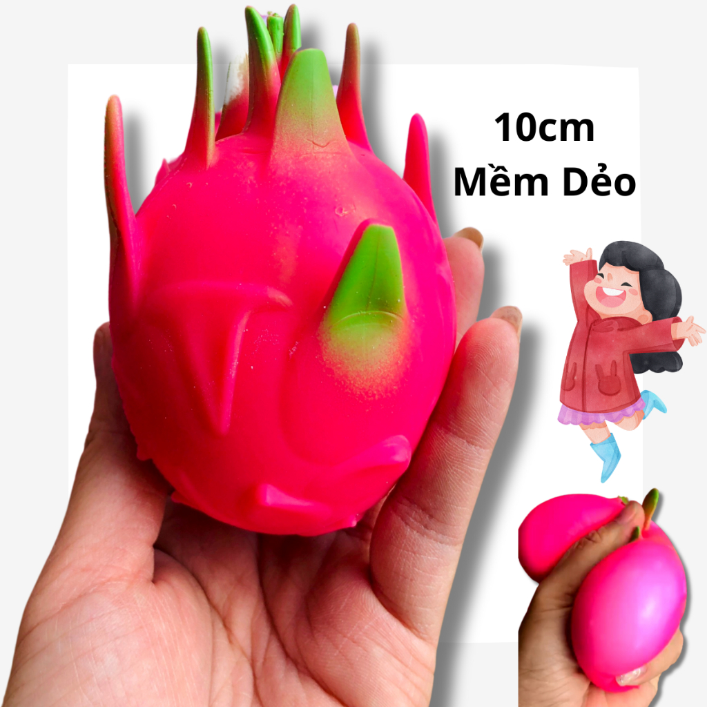 Thanh Long Đồ Chơi Bóp Mềm Dẻo Đồ Chơi nhựa dẻo mềm mịn Bóp đã tay giảm stress Shop Huy Toy Kids