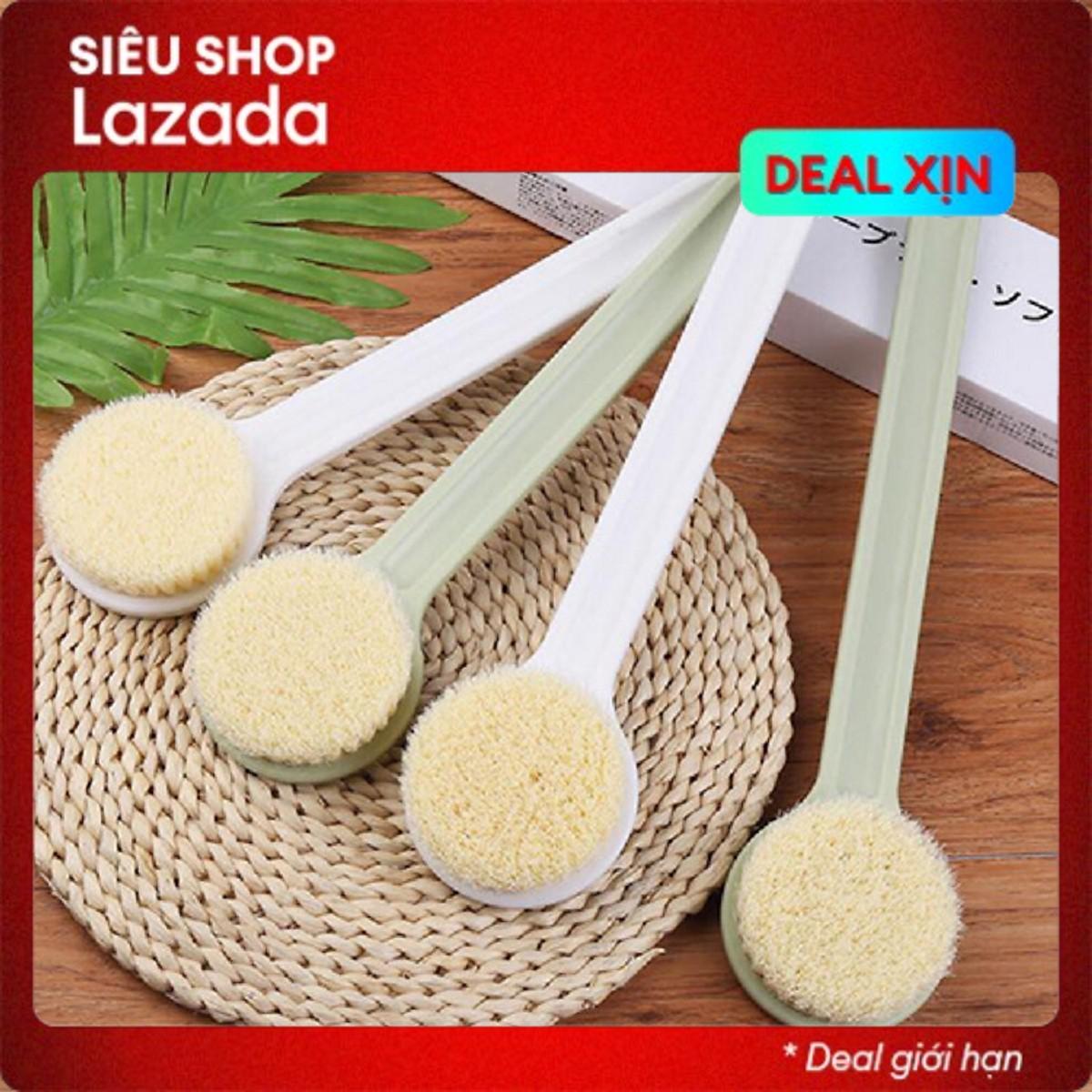 Cây bàn chải chà lưng, kì lưng Muji Nhật Bản, bàn chà tẩy da chết không làm tổn thương da [ Có hộp ]