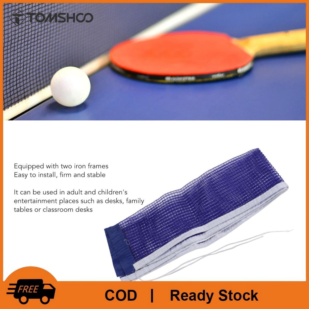 TOMSHOO Pingpong Lưới Có Thể Gập Lại Thay Thế Lưới Bóng Bàn Polyester 15Cm Chiều Cao Chống Mòn Cho Trẻ Em Cho Bàn Văn Phòng