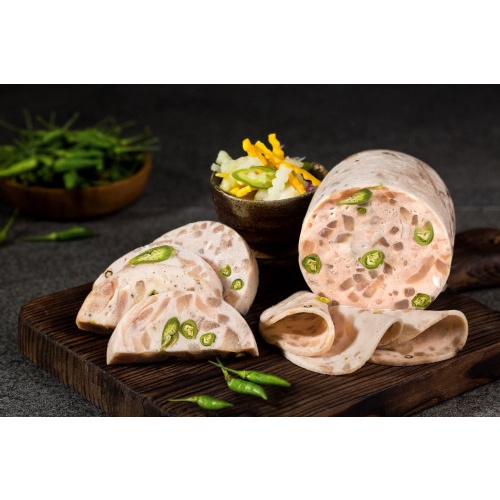 [Chỉ giao HCM] Chả lụa bì ớt xiêm xanh 500g