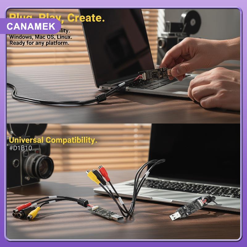 【CANAMEK】 การ์ดเก็บวิดีโอ AV เป็น USB ที่ MS2107ความเข้ากันได้สูงเวลาแฝงต่ำสำหรับรถยนต์มุมมองด้านหลังงานตรวจสอบอุตสาหกรรม ราคา 373 บาท*ส่งฟรี