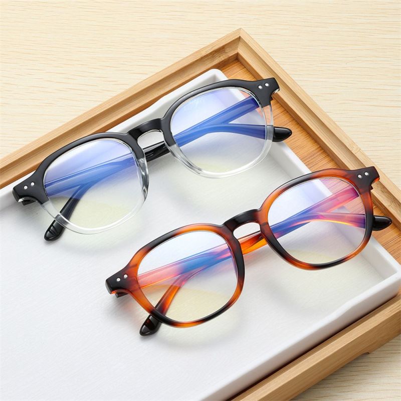 Giá bán WRAPPERSTORE19E3 Fashion Eyeglasses Round Anti Eye Eyestrain Computer Game Glasses for Men and Women Blue Light Blocking Glasses Anti Blue Light