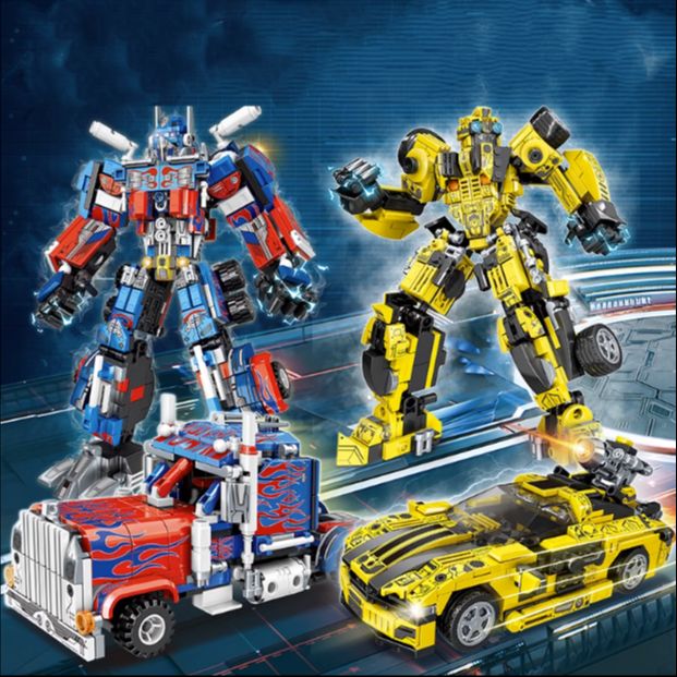 Bricks Toys For Boys Optimus Pobot Prime Bee Gift Kids Model Building Kits For Adults Block Transformation Robot Constructor