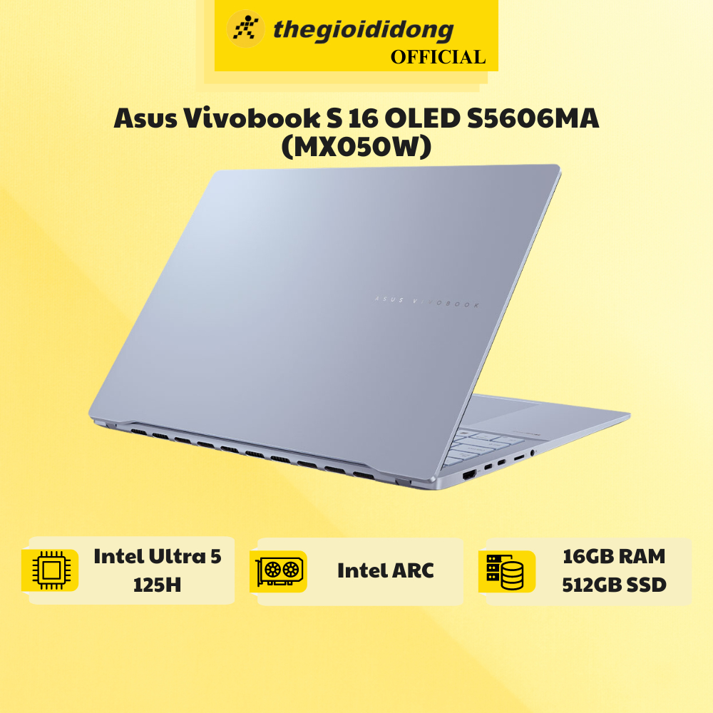 Laptop Asus Vivobook S 16 OLED S5606MA Ultra 5 125H/16GB/512GB/120Hz/Win11 (MX050W)