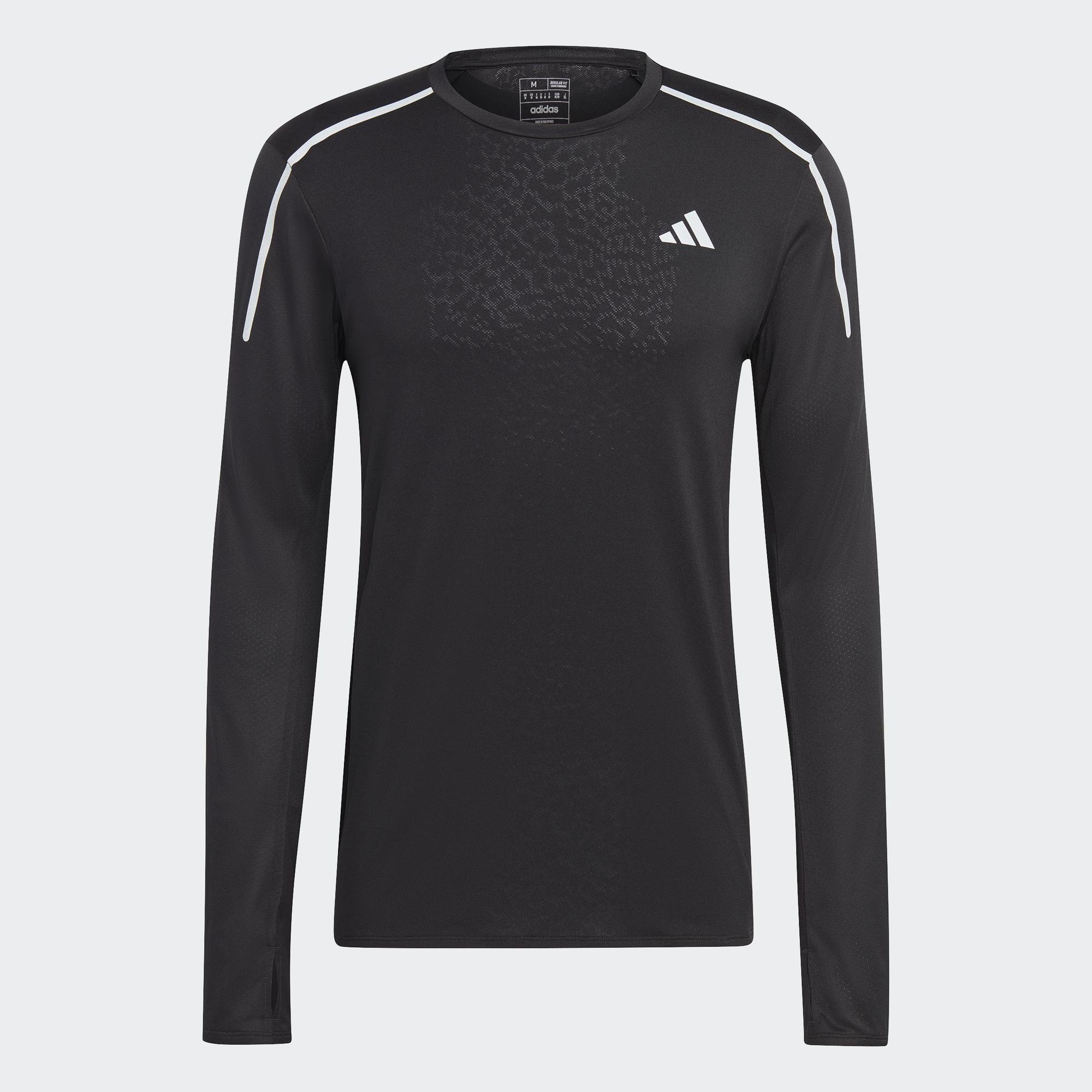 adidas Techfit 3-Stripes Training Long Sleeve Tee 'Black' - HD3532