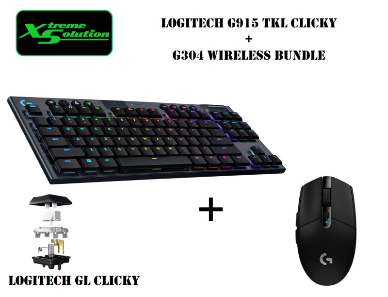 Logitech G915 TKL Lightspeed Wireless + G304 Lightspeed Wireless Promotional Bundle (Black) Singapore
