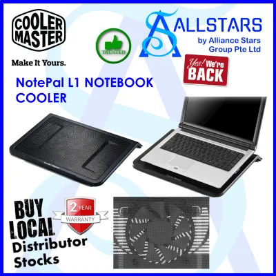(ALLSTARS : We are Back / Notebook Cooler Promo) CM / COOLERMASTER NotePal L1 NOTEBOOK COOLER (R9-NBC-NPL1-GP)-WRTY 2YRS W/BANLEONG | abc