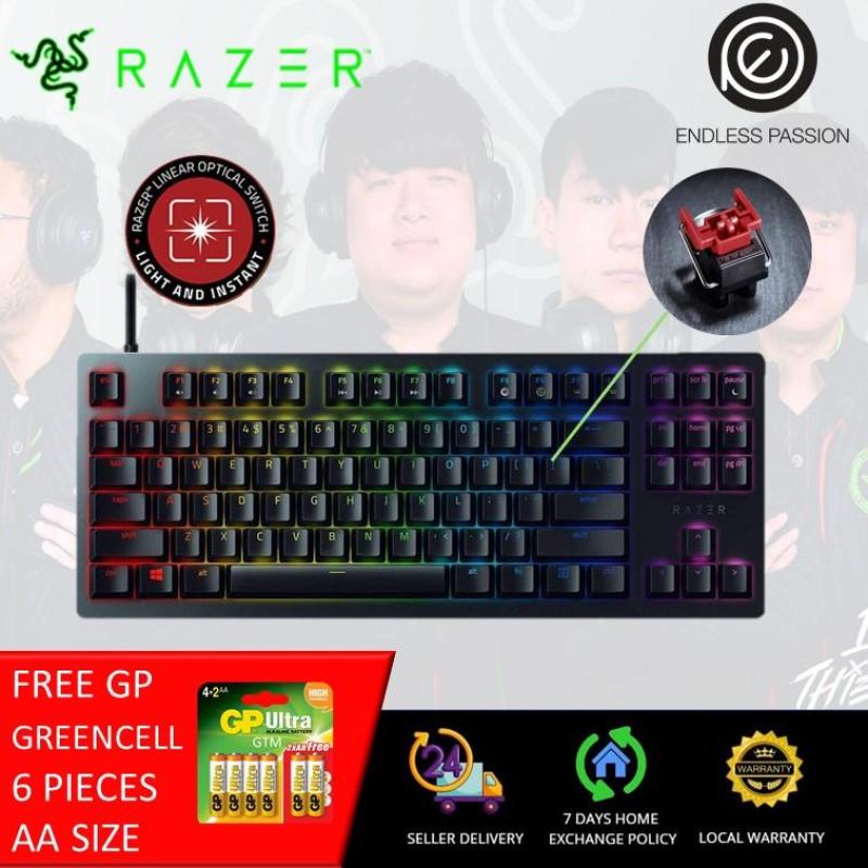 Razer Huntsman Tournament Edition Tkl Tenkeyless Gaming Keyboard Linear Optical Switches Instant Actuation Customizable Chroma Rgb