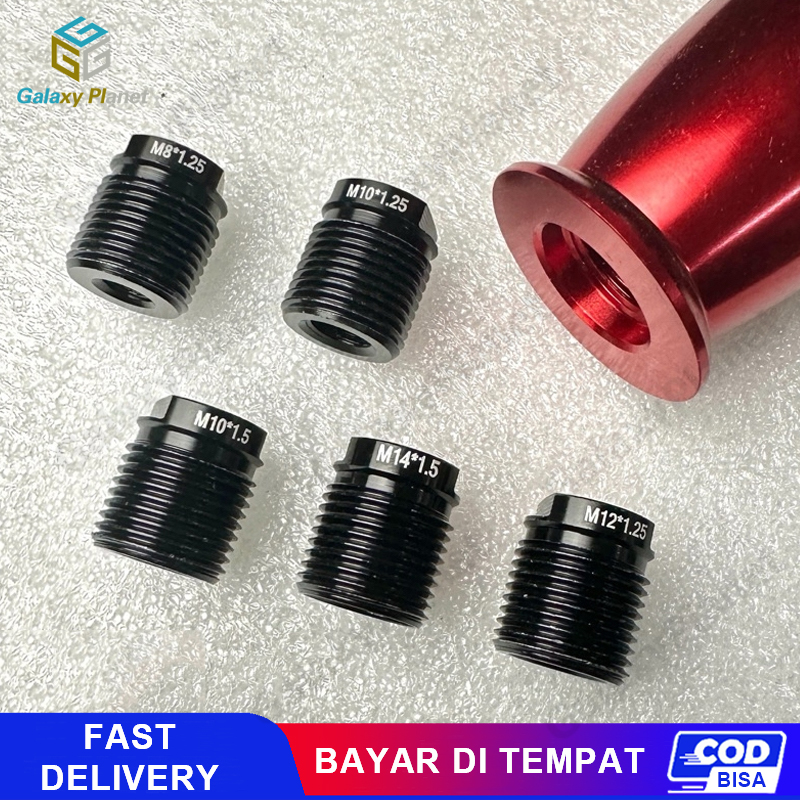 Baut Adaptor Shift Knob Mobil Universal 1Set 5Pcs Tuas Persneling Mobil Variasi Material Alumunium Harga 31,050 rupiah*Gratis Ongkir