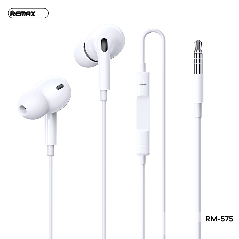 Tai nghe Remax RM-575 Pro In-ear, 10mm Driver, 4 Màu Đỏ Vàng Tím Xanh dương