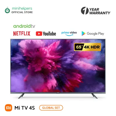 Xiaomi 65 Inch Mi TV Smart Android TV Voice Control 2GB RAM 16GB ROM 5G WIFI bluetooth 4.2 Android 9.0 HD Smart TV Television with Netflix, Google Playstore, Youtube, Chromecast built in