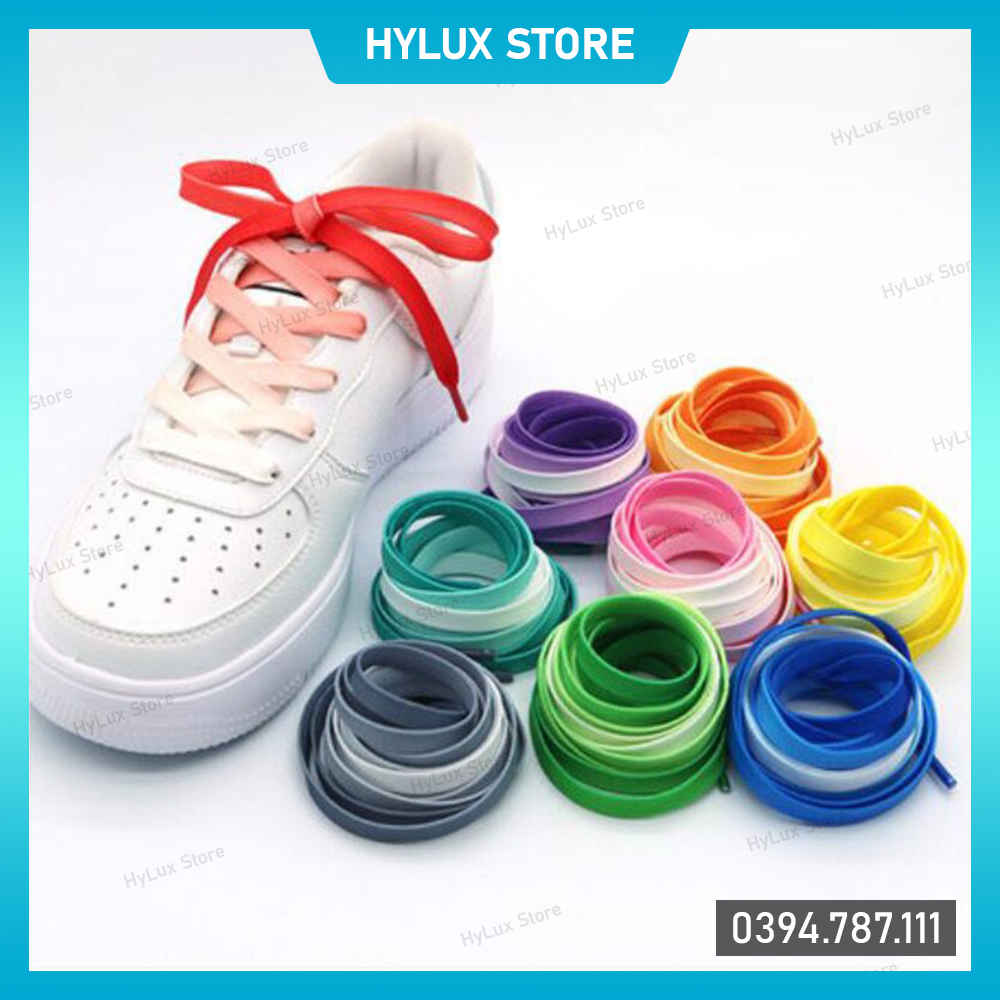 8 màu Dây giày Gradient chuyển sắc cho Air Force 1, Adidas cao cấp