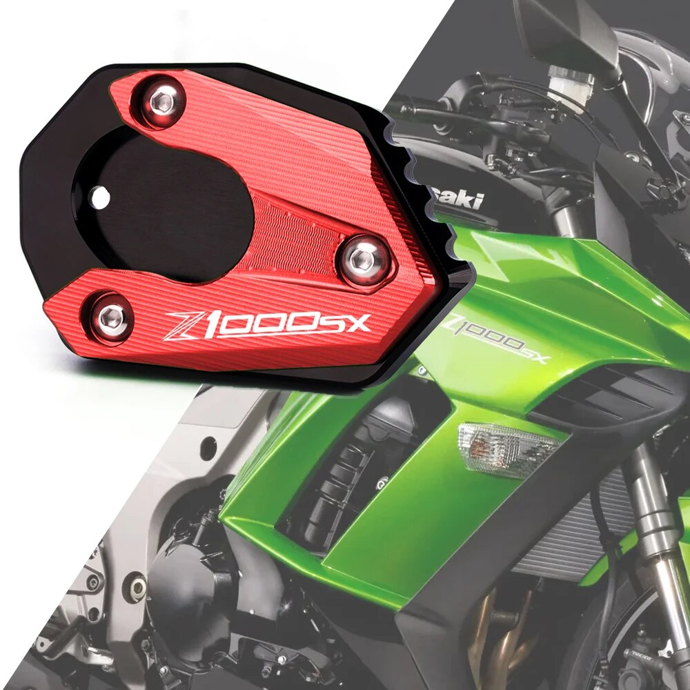 【Exclusive】 Motorcycle Accessori Cnc Side Stand Enlarge Extension Support Plate For Z1000 Z1000r Z10