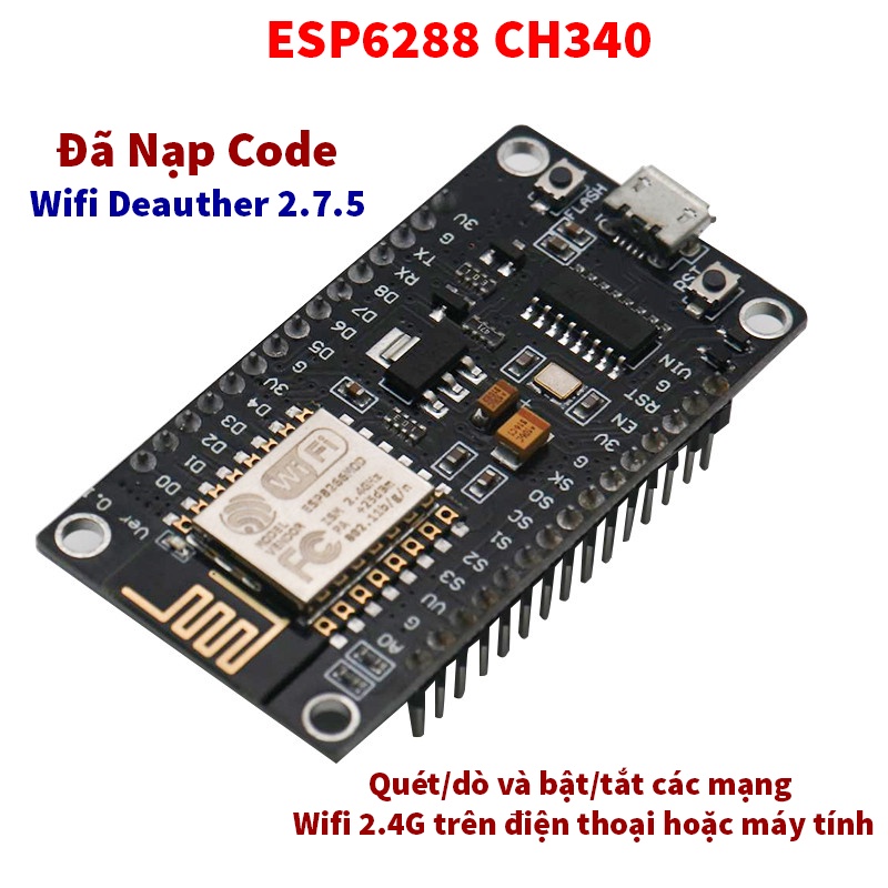 Kít rf thu phát wifi esp8266 nodemcu lua v3 ch340