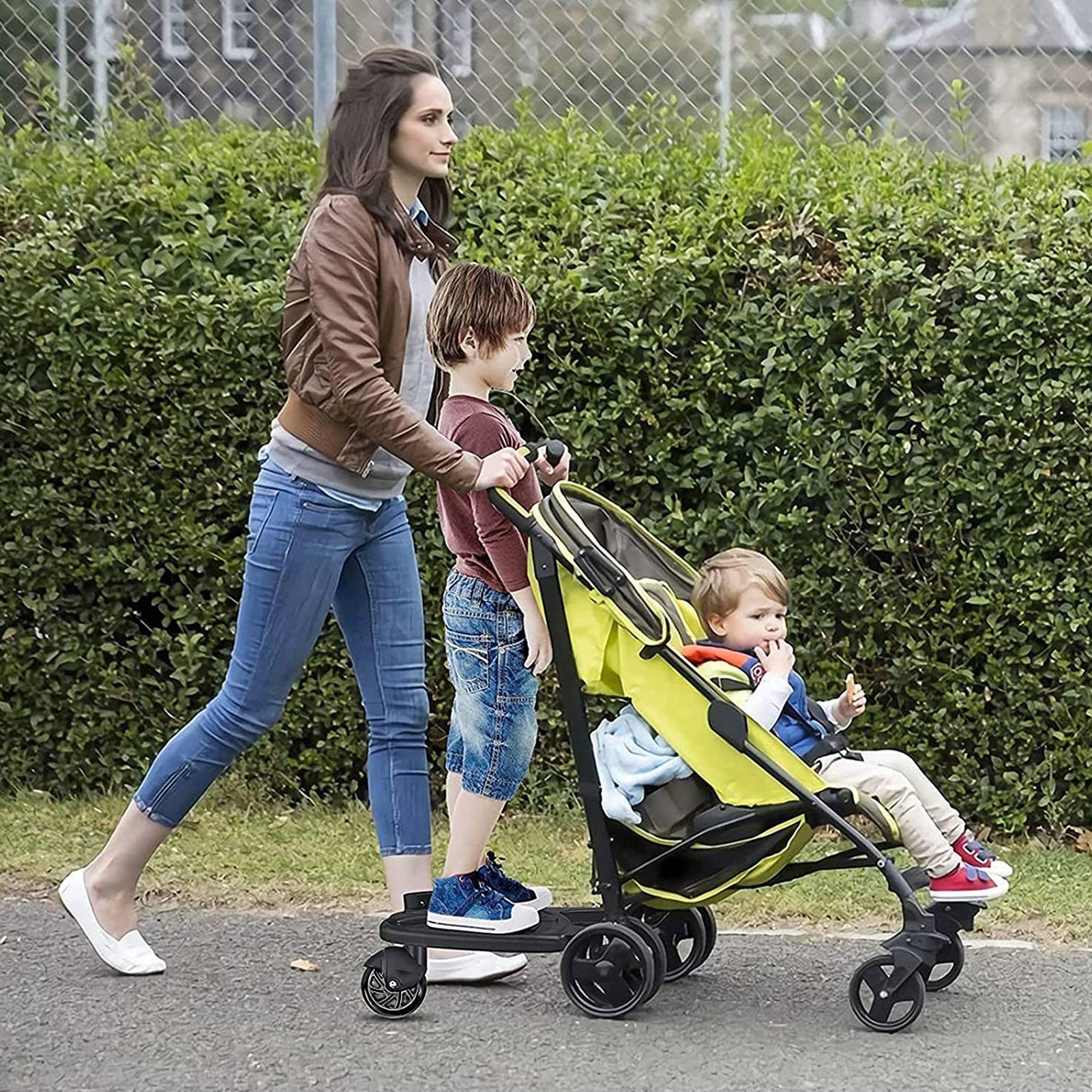 Xe đẩy bánh Hội Đồng Quản trị Xe đẩy đi xe trên tàu với yên xe xe đẩy trẻ em tập tin đính kèm phù hợp cho hầu hết các xe đẩy giữ trẻ em lên đến 55lbs