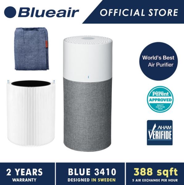 [Exclusive Bundle] Blueair Blue 3410 / Blue Pure 311 Auto Air Purifier + Filter + Pre-filter cloth Singapore