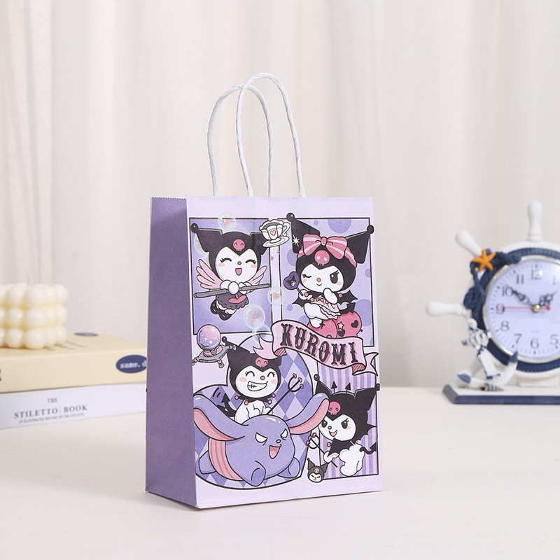 LYCOTTEmy Paper Bag Kuromi Melody Sanrio cute gift box packaging beg girl birthday party beg hadiah hari jadi perempuan